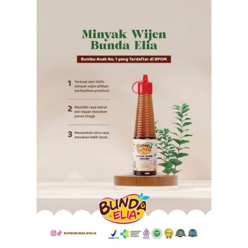 

Minyak Wijen Organik Bunda Elia