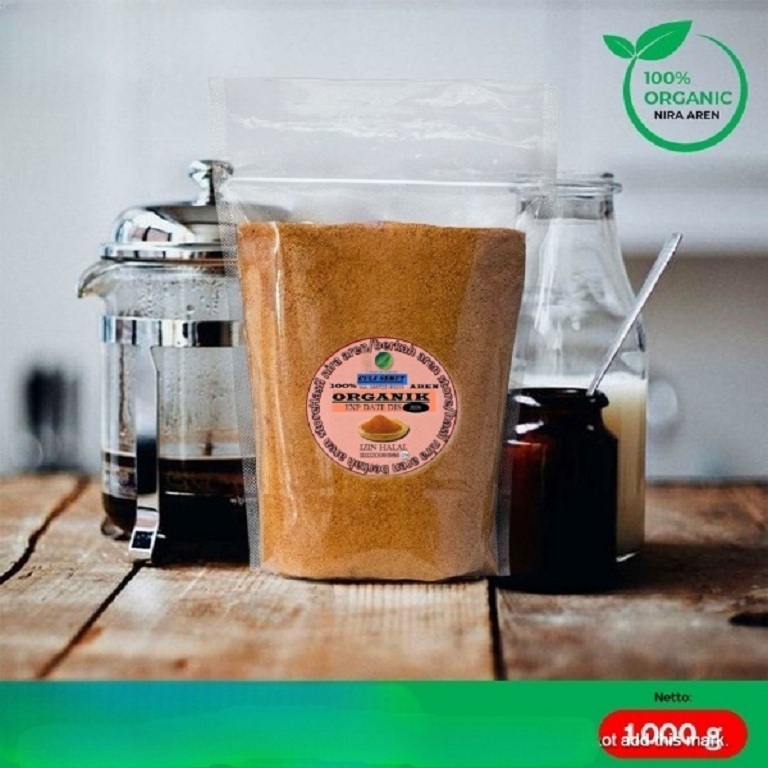 

Gula Aren Bubuk Organik Palm Sugar Gula Semut Organik - 1000Gram