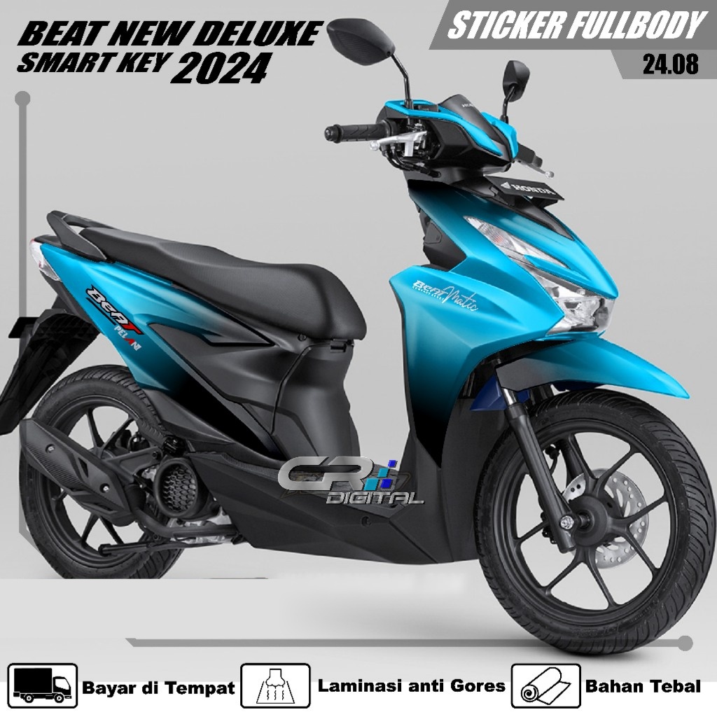 Decal Sticker Honda Beat New Deluxe Smart Key 2024 Sticker Beat Deluxe Beat Street Smart Key Pelan G