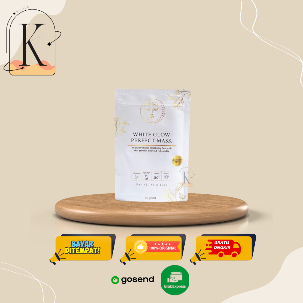 SKINFLAIR WHITE GLOW PERFECT MASK POWDER MASKER WHITENING GLOWING BY SKINFLAIR