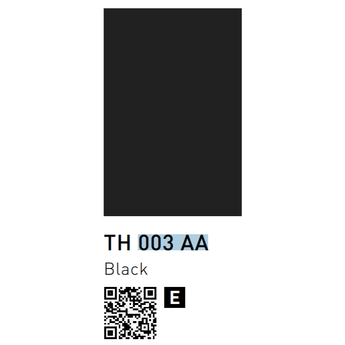 TACO HPL TH 003 AA - BLACK / SOLID - SOLID - DOFF