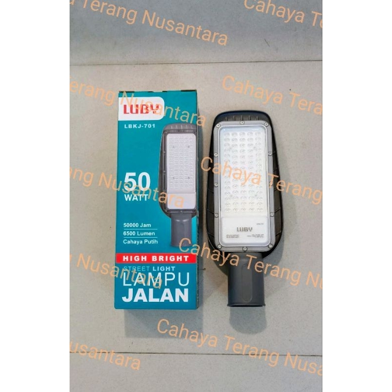 LampuJalan 50 watt led Luby lampu PJU 50 watt led Luby lampu jalan led Luby 50watt