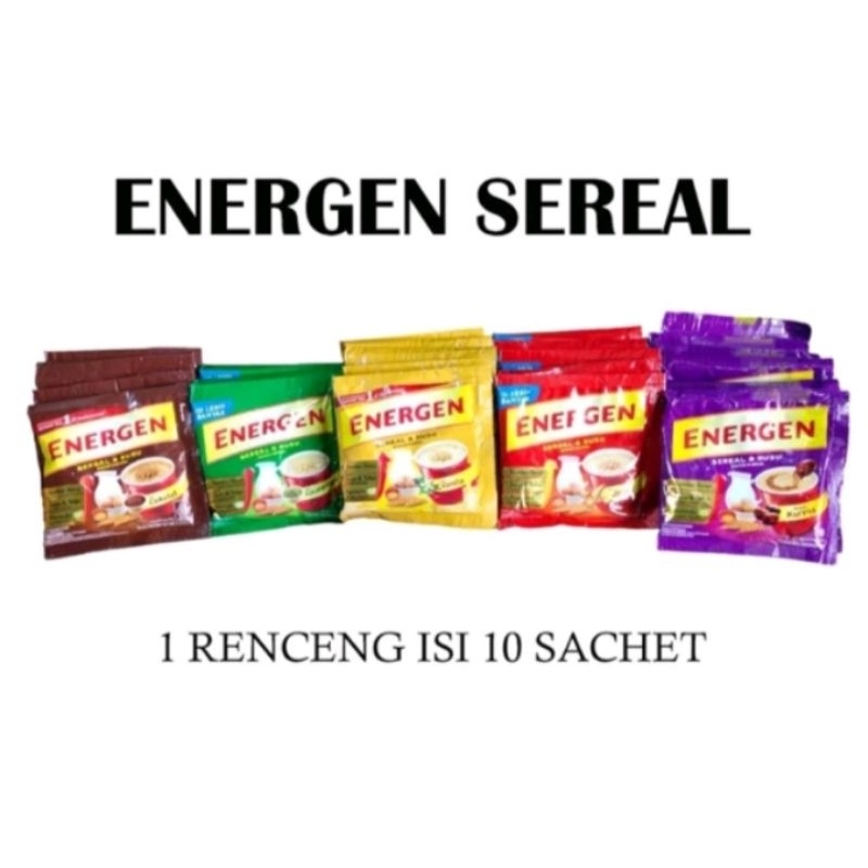 

ENERGEN SEREAL SUSU CEREAL COKLAT COKELAT 1 RENTENG 1 RENCENG RENCENGAN MINUMAN INSTAN INSTANT MENU SARAPAN MILK OAT OATMEAL SUMBER SERAT KALSIUM VITAMIN C A ASAM FOLAT