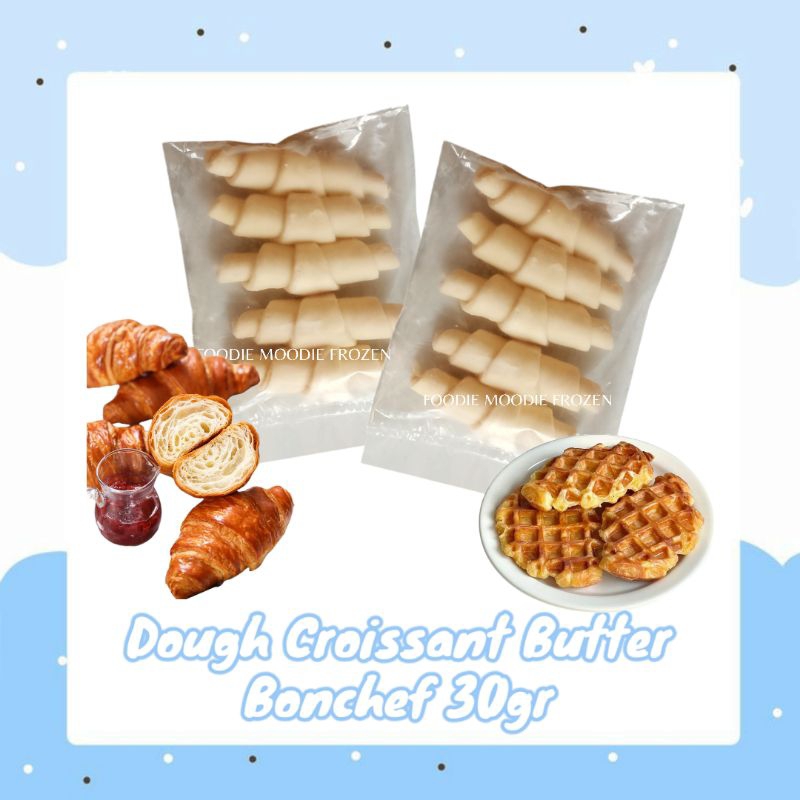 

(FROZEN) Dough croissant mix butter / plain bonchef repack isi 10pcs