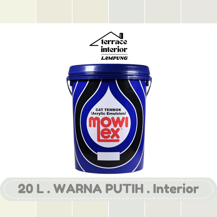 Cat Tembok Mowilex Emulsion warna Putih 20 L