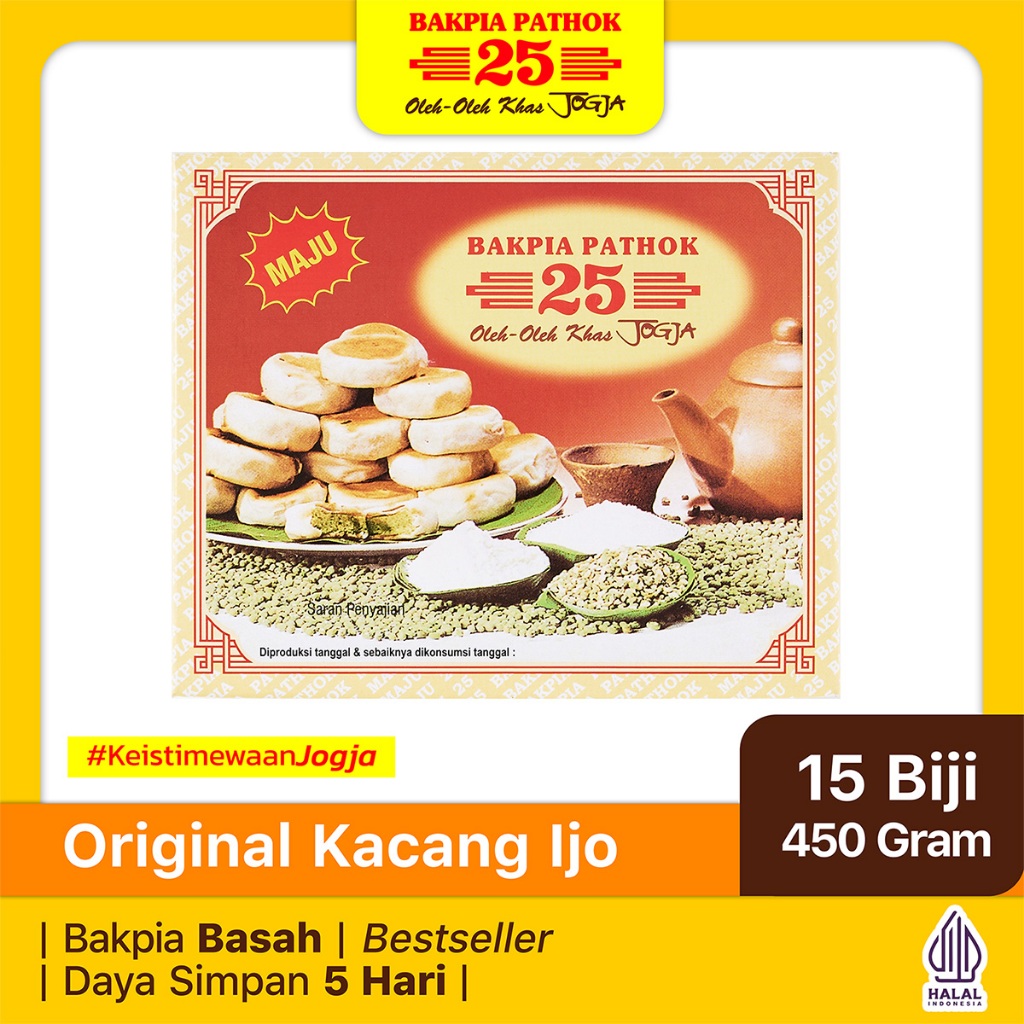 Bakpia Pathok 25 Original Kacang Hijau | Oleh-Oleh Khas Jogja