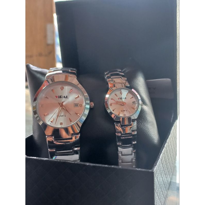 PROMO !!!! Jam Tangan Merk Viral Original Quality (Sepasang)