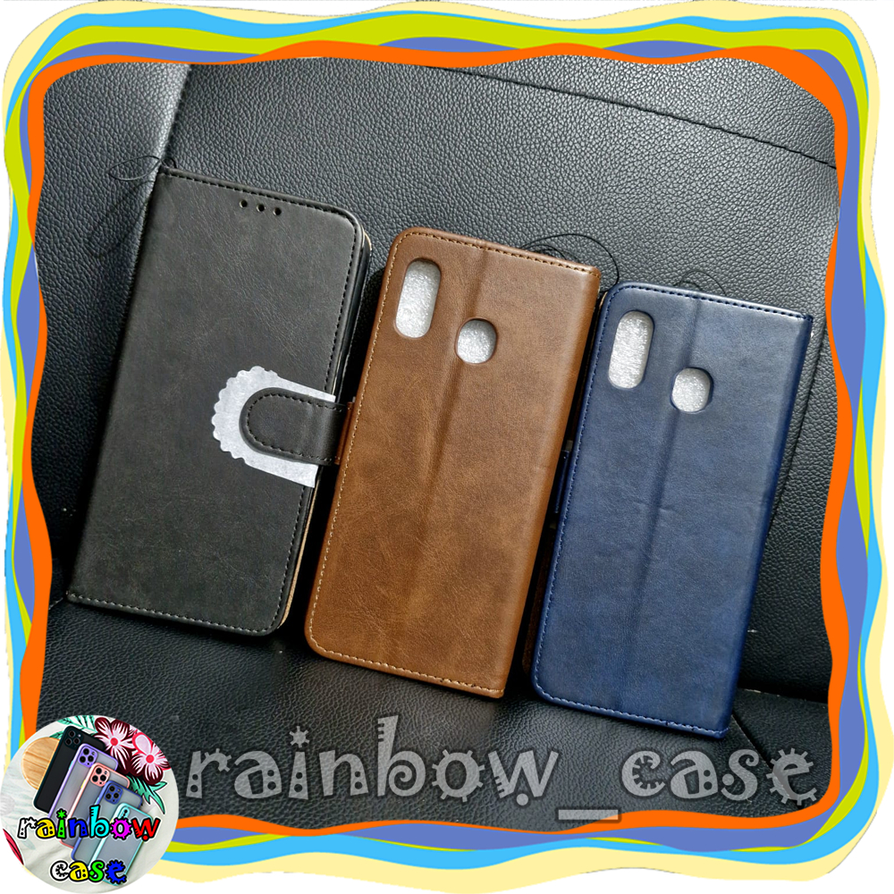 REALME 3 / REALME 3 PRO CASE FLIP LEATHER DOMPET LIPAT