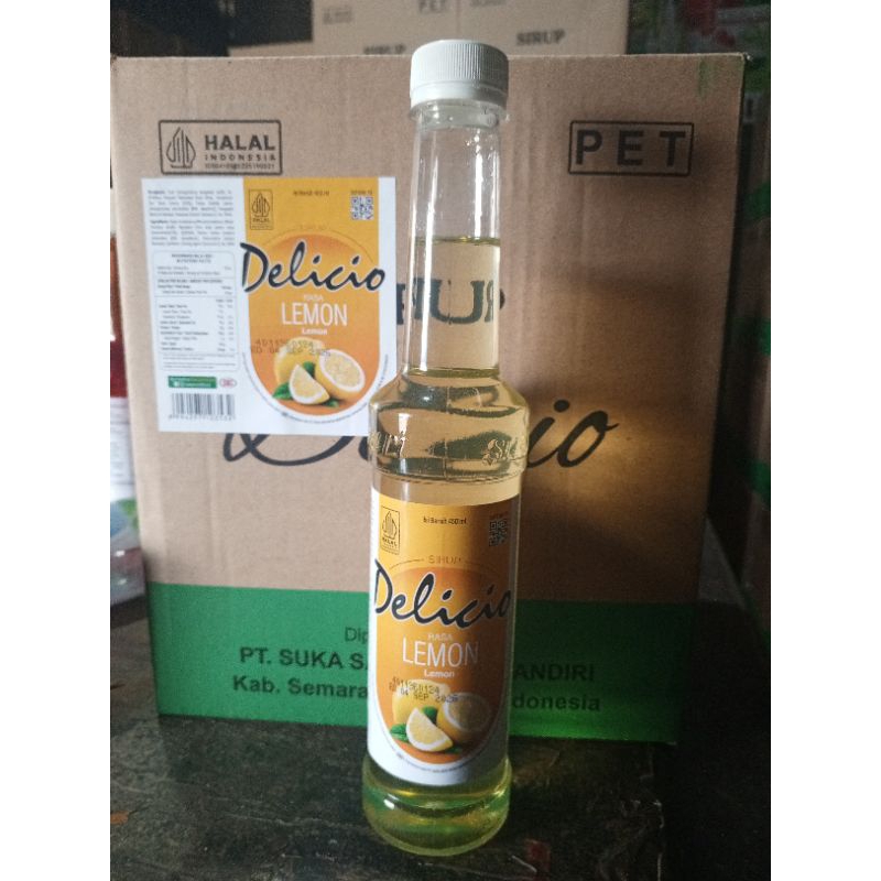 

sirup delicio botol PET 450 ml 100% original
