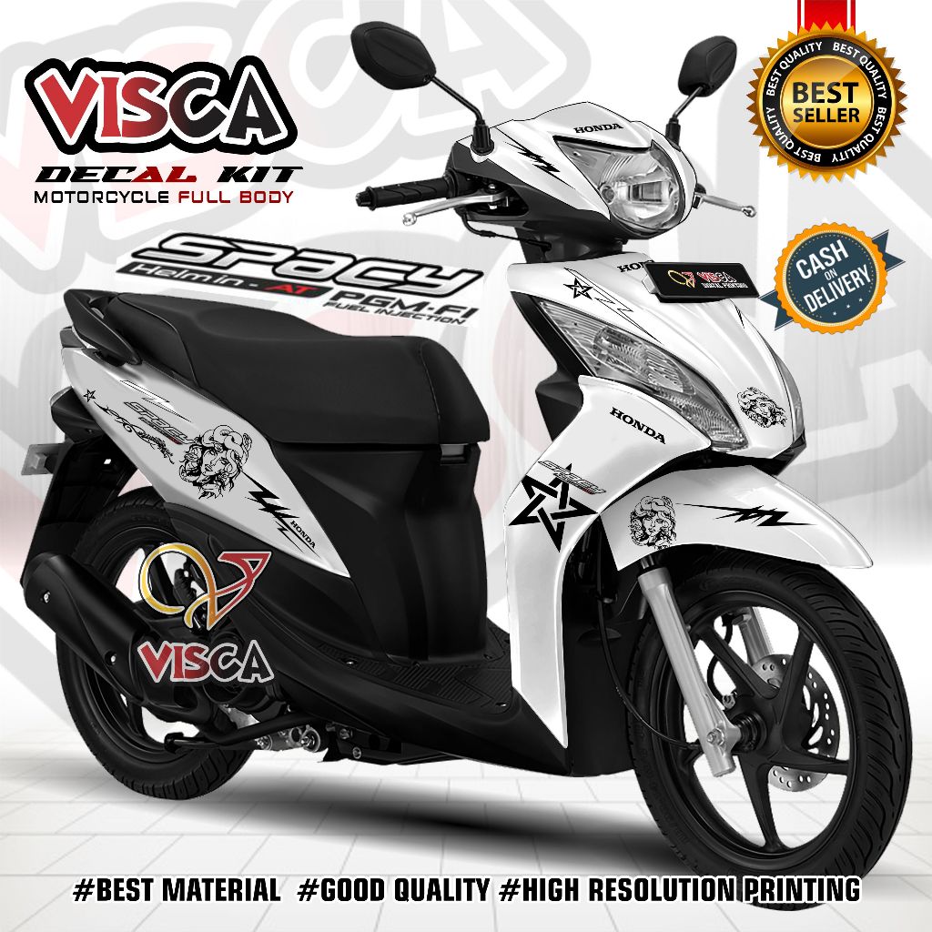 Decal Spacy Full Body Stiker Motor Spacy Full Body Striping Spacy Variasi Medusa