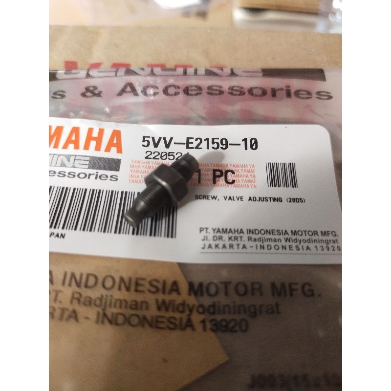 Baut Baud Setelan Klep Yamaha Mio Jupiter-Z Vega ZR (5VV) 100% ORIGINAL ASLI YAMAHA GENUINE PARTS