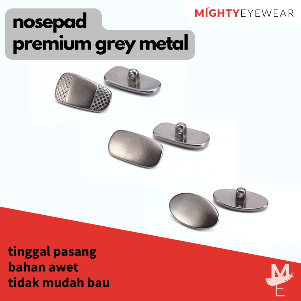 Nosepad Premium Metal Bantalan Hidung Kacamata nosepad 1 pasang