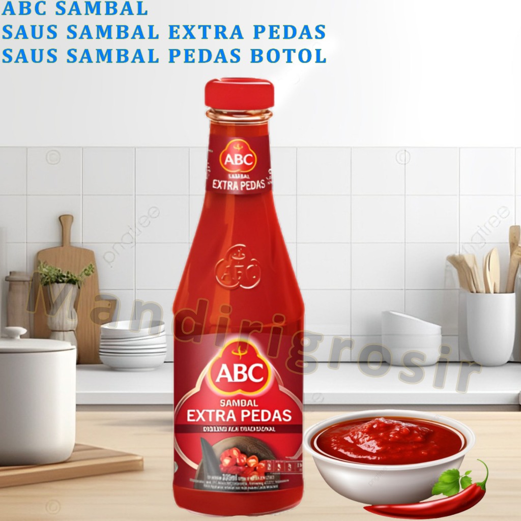 

Saus Sambal Extra Pedas * Abc Sambal * Saus Sambal Pedas Botol * 335ml
