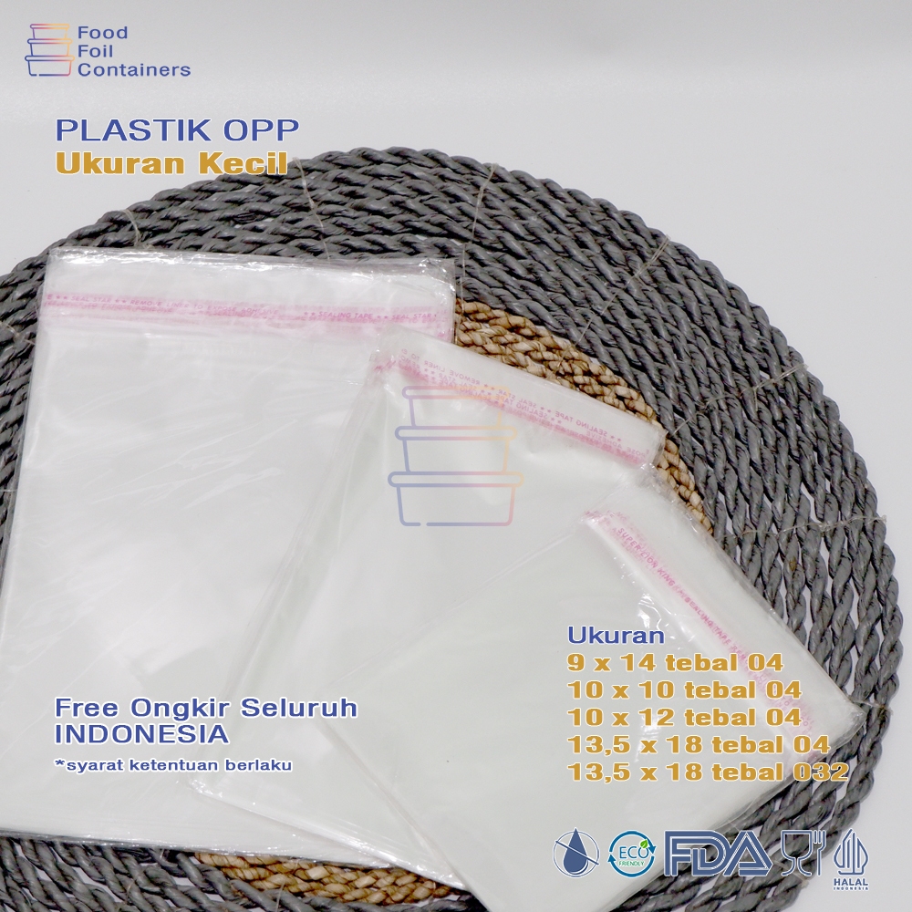 PLASTIK OPP SEAL / PLASTIK KUE / PLASTIK OPP BAKERY / PLASTIK BAJU