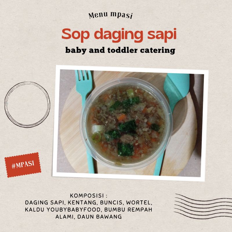

sop daging sapi mpasi bayi frozen and toddler catering