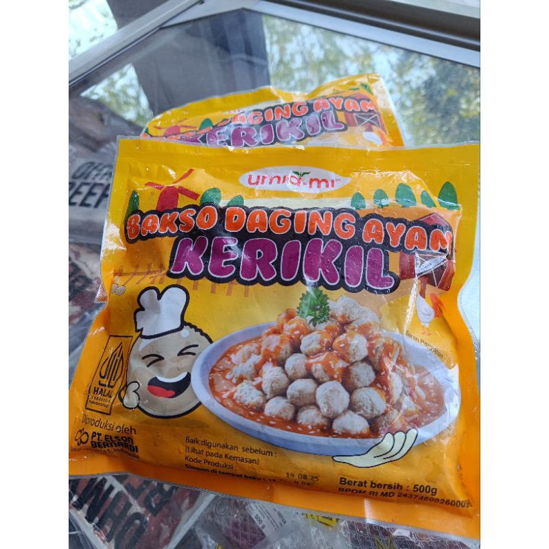 

Umiami Bakso Daging Ayam krikil 500gram