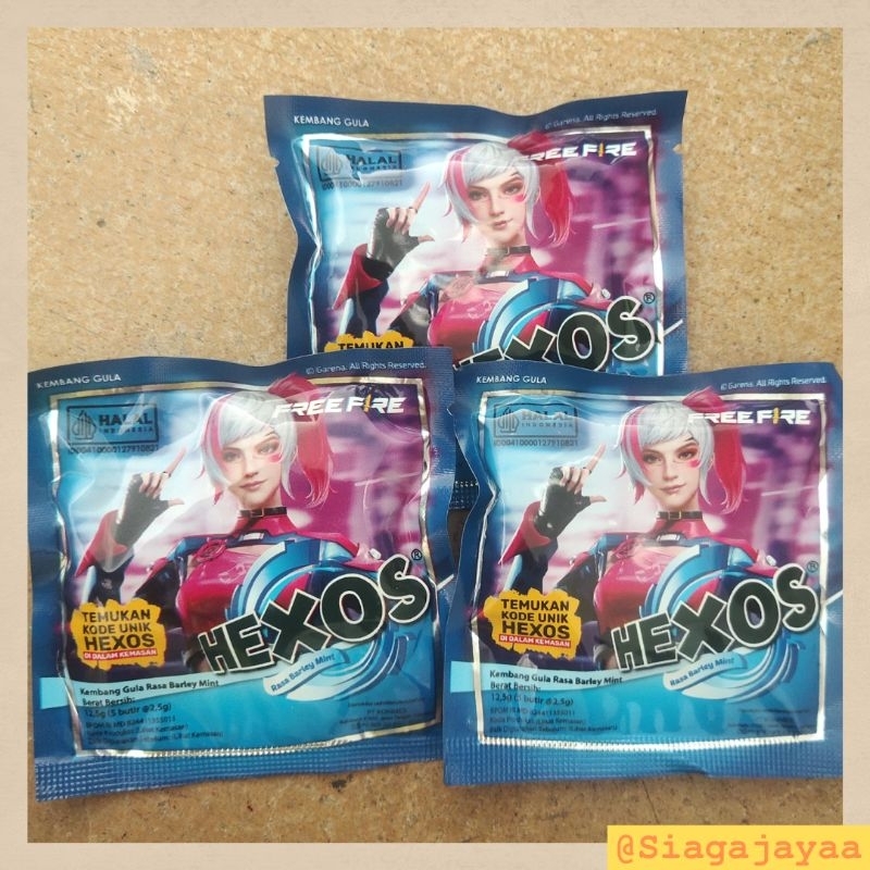 

Hexos Barley Mint / Hexos Biru Permen Sachet 5 Butir