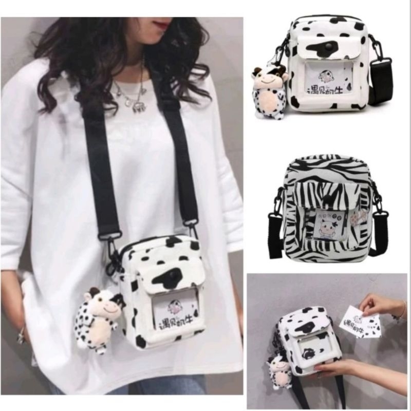 Korean Cute Canon Slingbag / Tas Slempang Anak Motif / Tas Import Trendy Kekinian