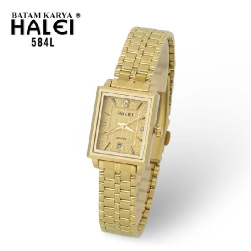 jam tangan Halei 584 pria wanita Original