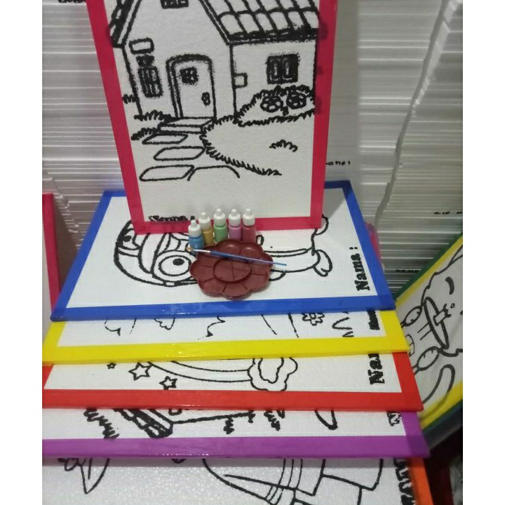 

MURAHMERIAH MEMUKAU PAKET EKONOMIS 6 STEROFOAM LUKISPALET LUKIS bunga palet cat airPiring Cat Air Palet Palette Lukis Acrylic Murah Tempat Cat Air Bunga fn lukisan