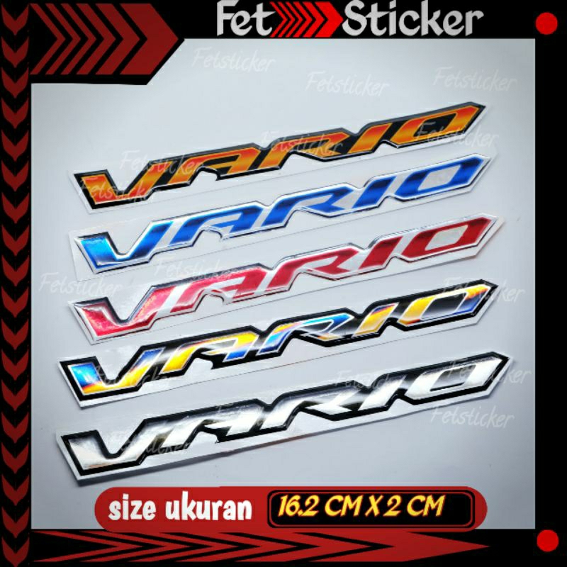 Emblem All New Vario / Emblem Timbul Honda Vario All New 125 / Vario 160