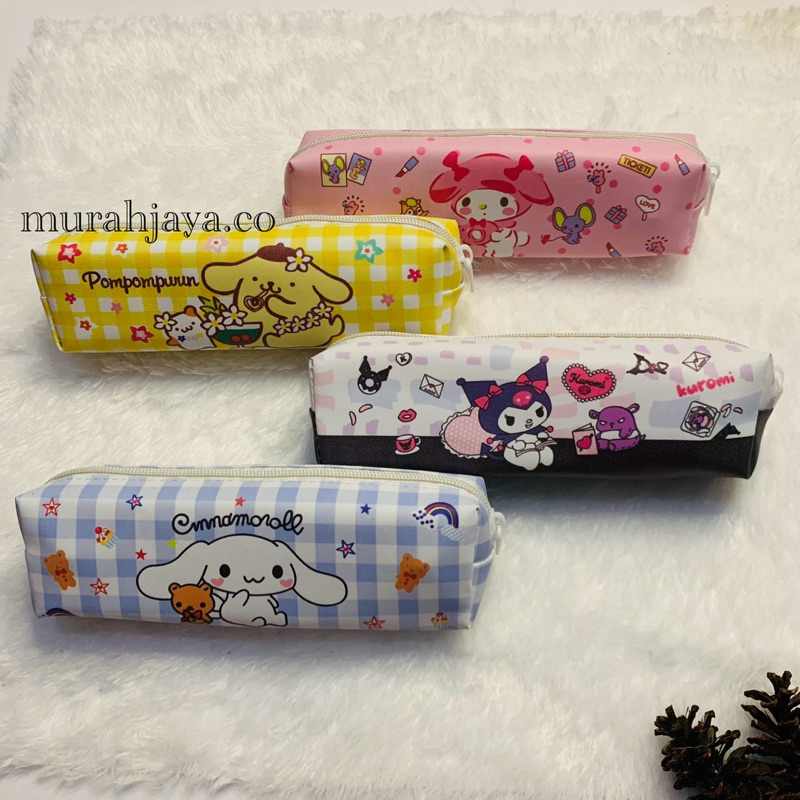 

Tempat pensil sekolah anak kuromi cinnamoroll pompompurin melody