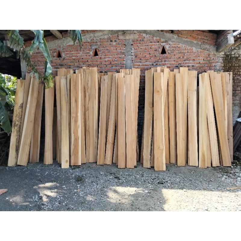 Custom Papan Kayu Jati Asli / Trap Tangga / Anak Tangga / Ambalan Kayu Jati Asli Serbaguna