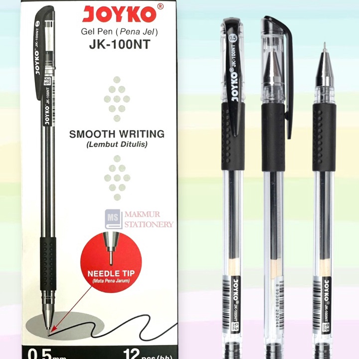 

BERKAH Pulpen Ballpoint Pen Gel JK1NT 12 Pcs