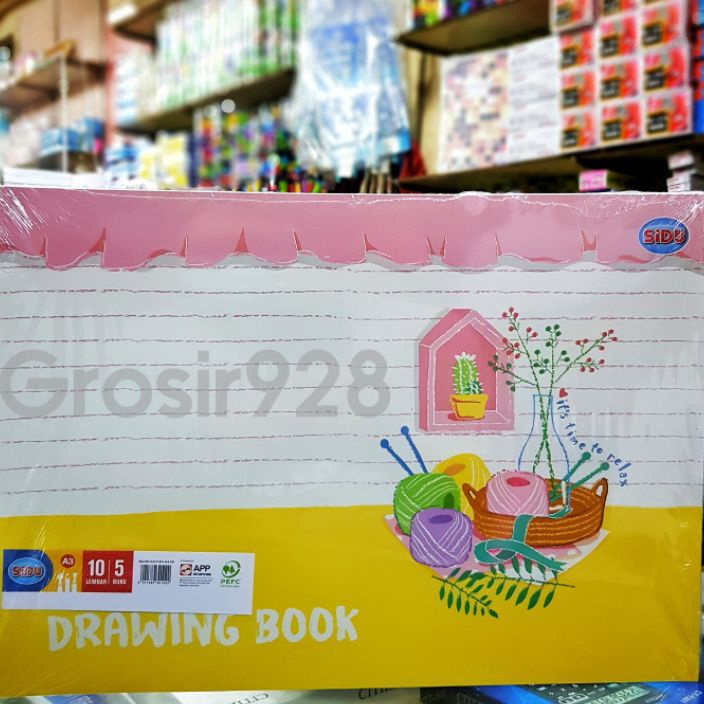 

BIG SALE Drawing Book Buku Gambar A3 Sidu isi 5