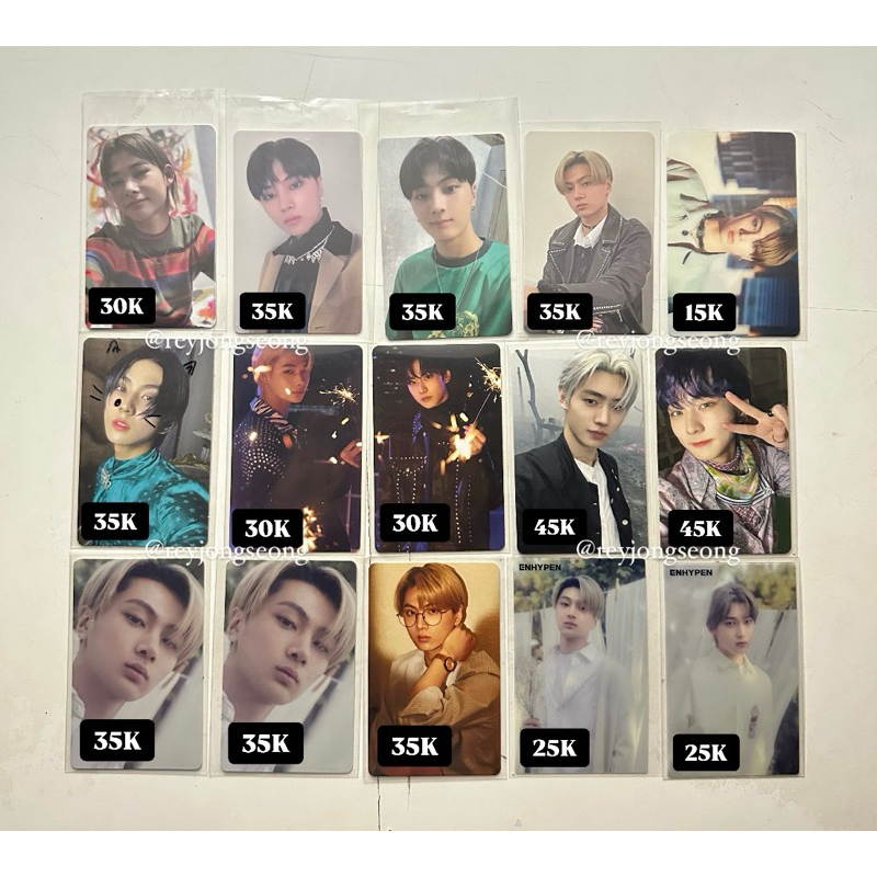 [OFFICIAL] PC JAPAN ENHYPEN SENKOU DIMENSION | PHOTOCARD JUNGWON HEESEUNG JAY JAKE SUNGHOON SUNOO NI