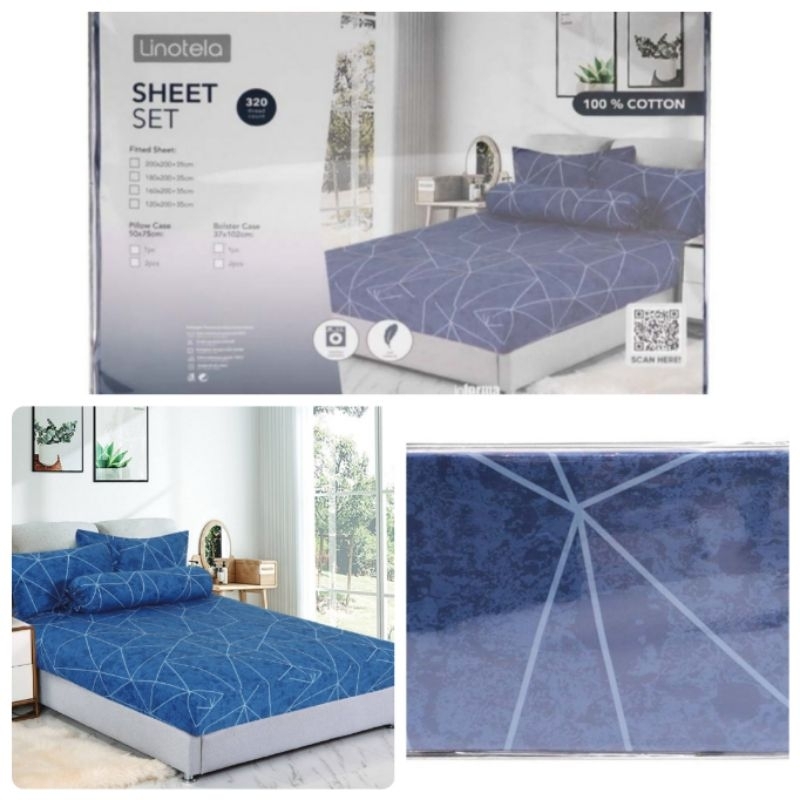 Sprei Cotton Linotela 200x200cm dan 180x200cm