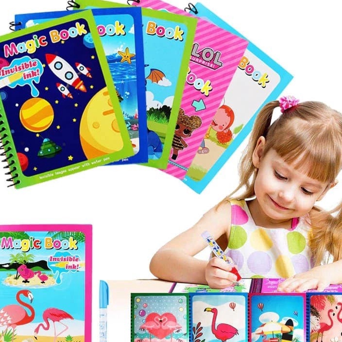 

CUCIGUDANG Magic Water Book Buku Gambar Anak Mainan Mewarnai