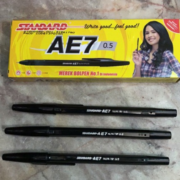 

MURMER Pulpen Ballpoint Standard AE7 12 Pcs Original