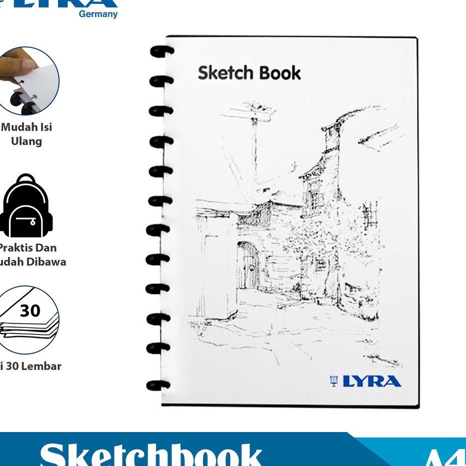 

MURAH MERIAH Lyra Buku Sketsa Ukuran A4 3 Lembar Sketch Book Binder Buku Bergambar Lyr92126