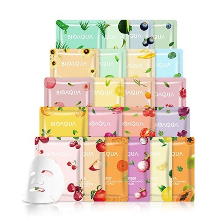 BIOAQUA SHEET MASK VEGGIES 25GR/MASKER WAJAH BIOAQUA SAYUR