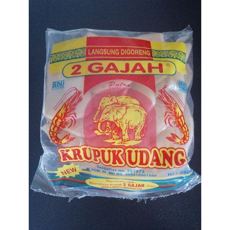 

KRUPUK UDANG CAP 2 GAJAH PUTRA UKURAN SEDANG