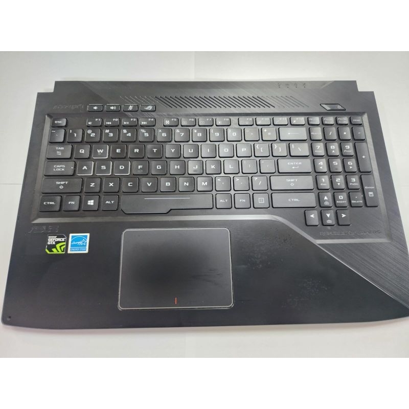Casing/Cover Atas Laptop Asus Rog Strix GL503V Palmrest, Keyboard, Touchpad, Tombol Power, dan Kabel