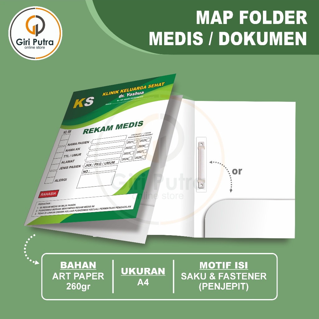 Map Folder / Map Dinas / Map Sekolah / Map Kantor / Map Rekam Medis