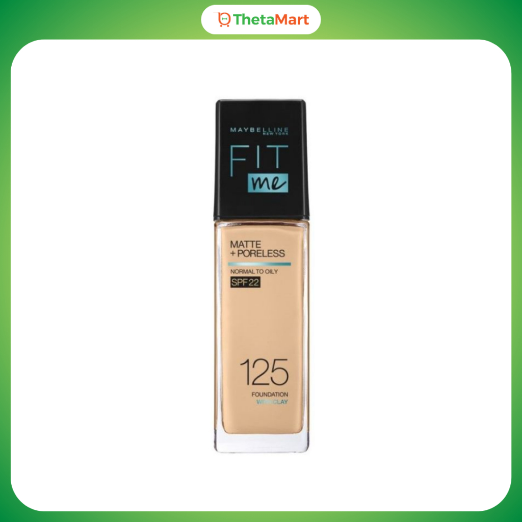 MAYBELLINE FIT ME FONDATION MATTE+PORELESS 125