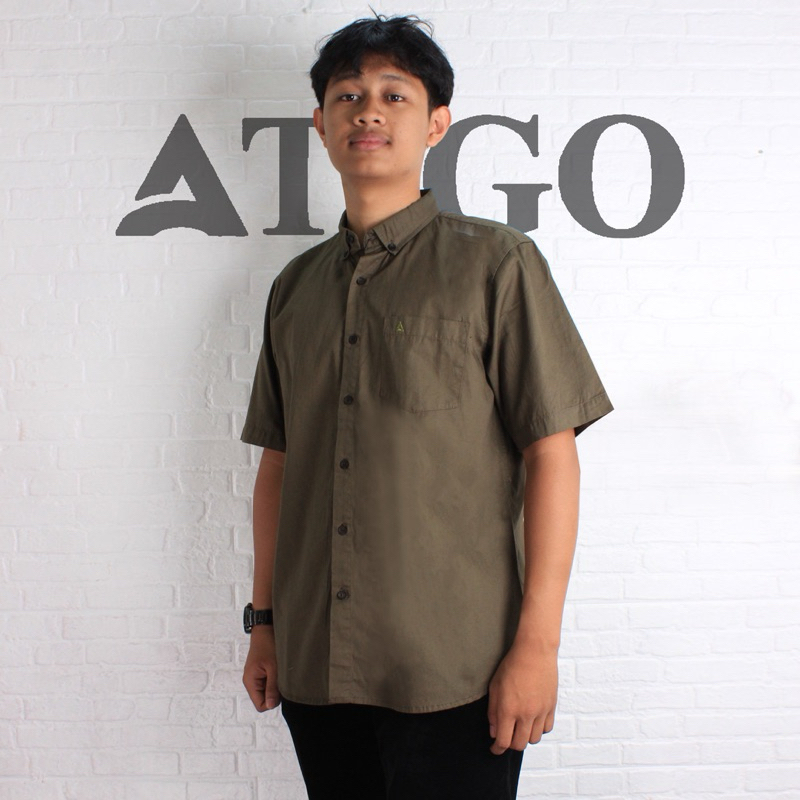 Kemeja Pendek Pria Kemeja Pria Lengan Pendek Kemeja Hijau Kemeja Army Kemeja Hijau Lengan Pendek Hem