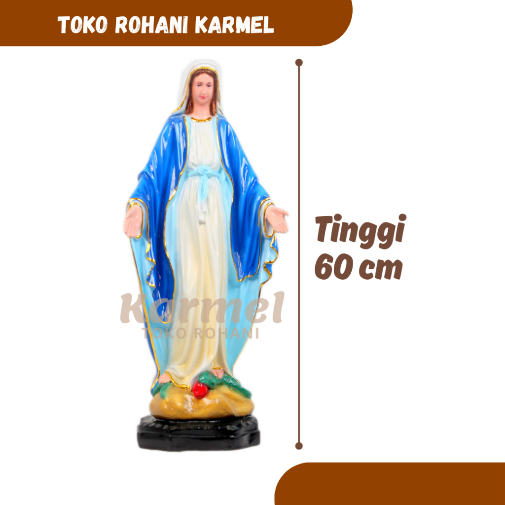 PATUNG BUNDA MARIA 60 CM / PATUNG MARIA TANGAN TERBUKA UKURAN BESAR