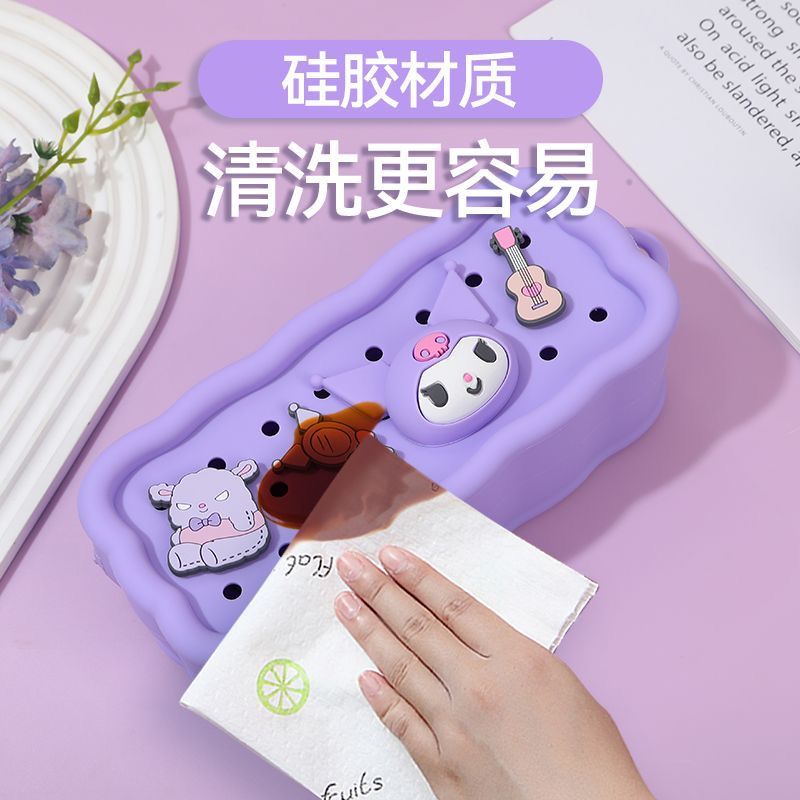 

AB48 Kotak Pensil Silikon Jibbitz Kartun Pensil Case Kartun Tempat Pensil Jibbitz Karakter Lucu SF6