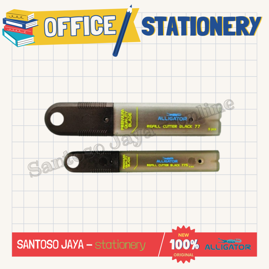 

Isi Cutter ALLIGATOR BLACK Series 77 & 77S - Refill Kater - isi 5 pcs