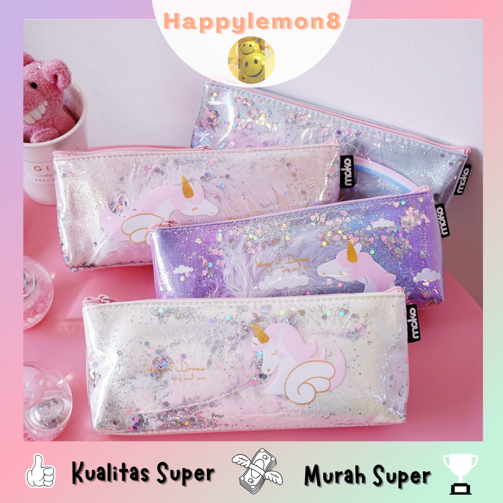 

Tempat Pensil unicorn/ Kotak Pensil lucu dompet pensil terbaru/untuk sekolah dan kantor
