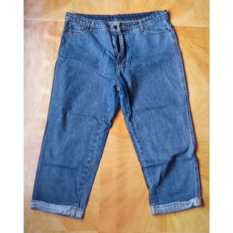 [BIGSIZE] Celana Jeans Jumbo Highwaist Boyfriend Real Curvy by Jiniso