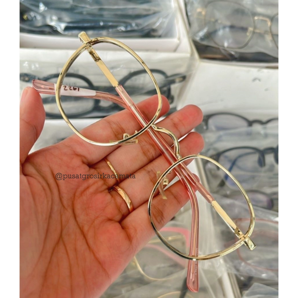 Kacamata Bulat Rose Gold | Pusatgrosir.kacamata