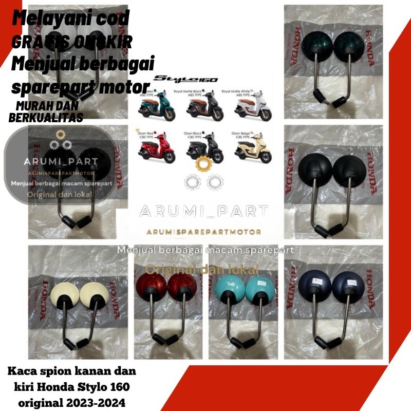 Kaca spion Honda Stylo 160 tahun 2023 2024 original