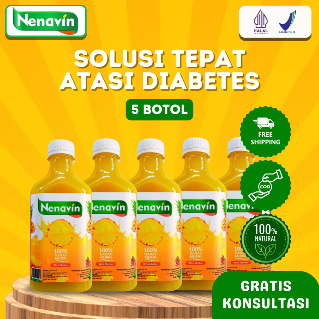 

NENAVIN - Membantu Atasi Diabetes dan Kontrol gula dalam darah - 5 Botol