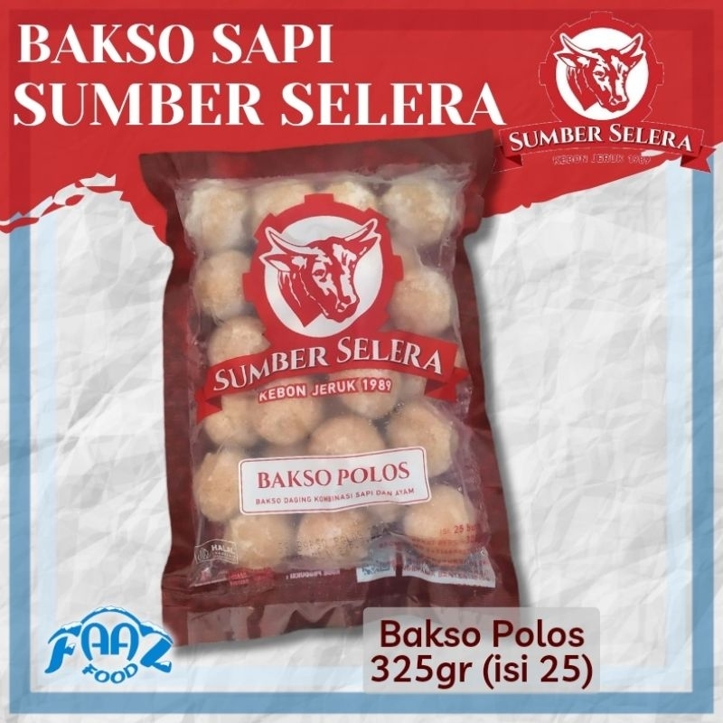 

Bakso Polos Sumber Selera (Baso, Pentol, Olahan Daging Sapi)