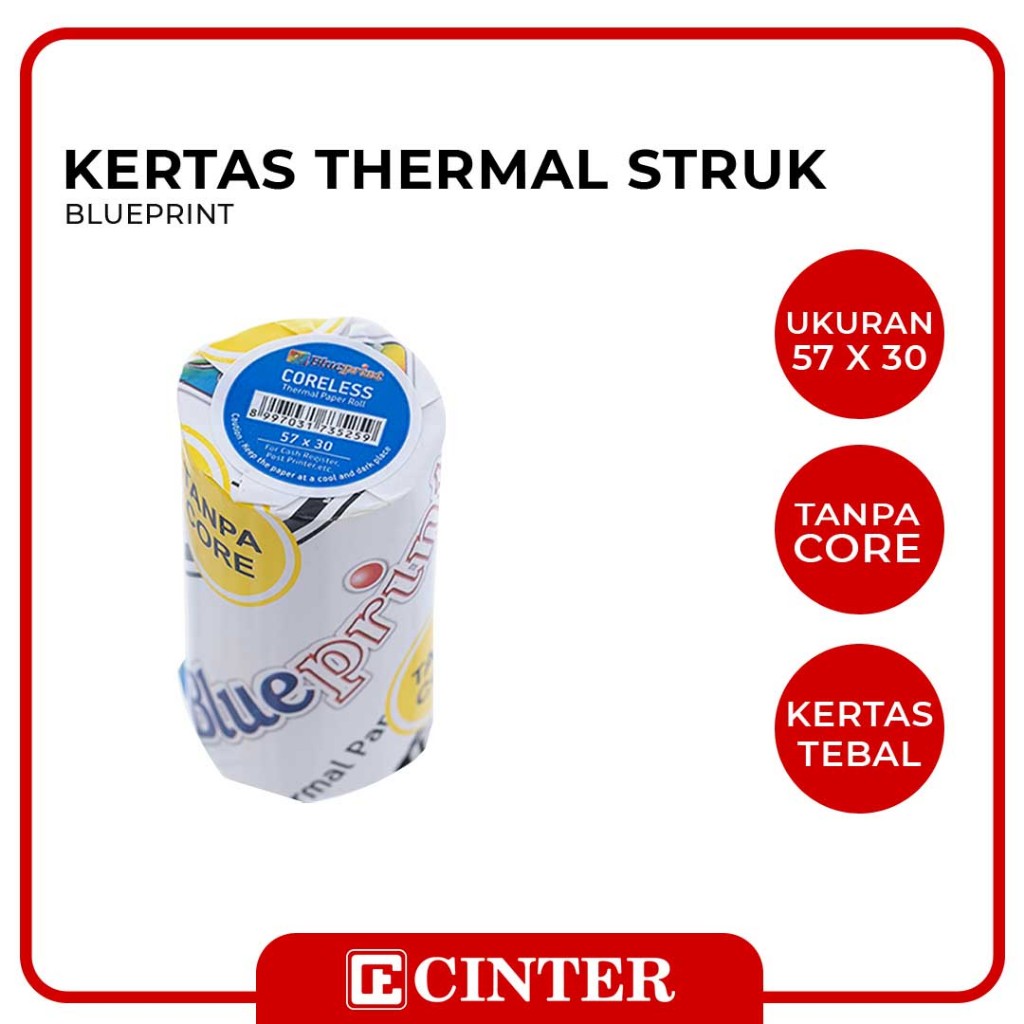 

BLUEPRINT - KERTAS STRUK / KERTAS TELSTRUK / KERTAS THERMAL 57X30